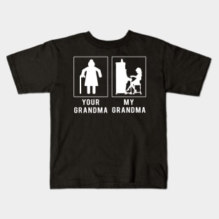 piano your grandma my grandma tee for your grandson granddaughter Kids T-Shirt